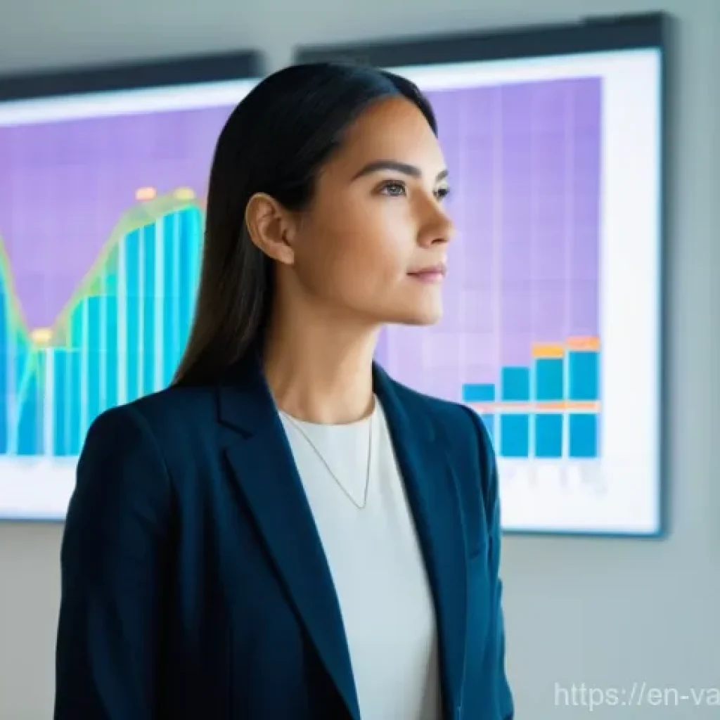 가치 기반 우선순위화와 시장 조사 - **Prompt:** A focused, thoughtful female entrepreneur, mid-30s, dressed in smart business casual att...