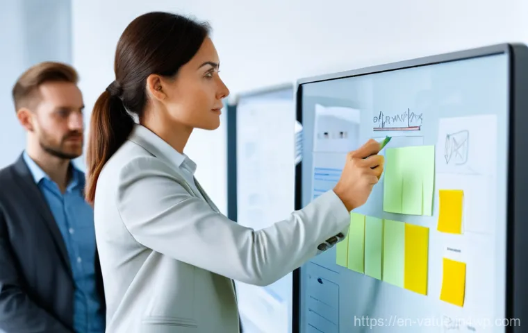 가치 기반 우선순위화와 인적 자원 관리 - **Image Prompt: Prioritization and Value in a Modern Workspace**
    A bright, clean, and modern ope...